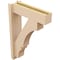 Ekena Millwork 5 1/2-in W x 18-in D x 26-in H Balboa Block Rough Cedar Woodgrain TimberThane Outlooker, Primed Tan OUTUR055X18X26BOA44RCPR - alternate 3